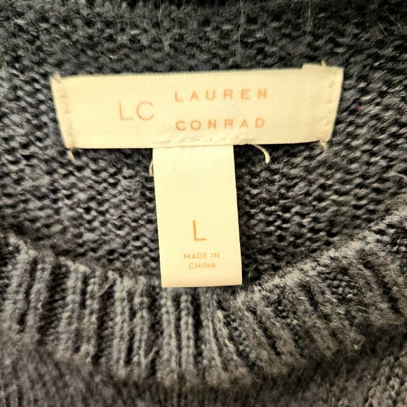 Lauren Conrad blue LOVE sweater...size Large - Picture 4 of 6